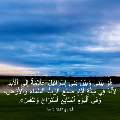 Picture 03 - اَلْخُرُوجُ 31:17 AVD - هُوَ بَيْنِي وَبَيْنَ - Bible Verse Picture