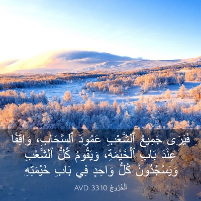 Picture 03 - اَلْخُرُوجُ 33:10 AVD - فَيَرَى جَمِيعُ ٱلشَّعْبِ - Bible Verse Picture