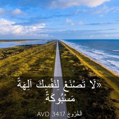 Picture 03 - اَلْخُرُوجُ 34:17 AVD - «لَا تَصْنَعْ لِنَفْسِكَ - Bible Verse Picture