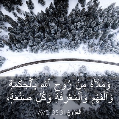 Picture 03 - اَلْخُرُوجُ 35:31 AVD - وَمَلَأَهُ مِنْ رُوحِ - Bible Verse Picture