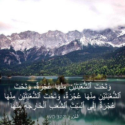 Picture 03 - اَلْخُرُوجُ 37:21 AVD - وَتَحْتَ ٱلشُّعْبَتَيْنِ - Bible Verse Picture