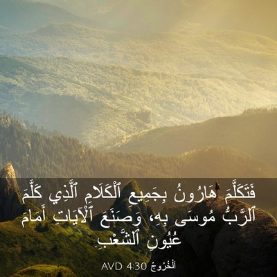 Picture 03 - اَلْخُرُوجُ 4:30 AVD - فَتَكَلَّمَ هَارُونُ - Bible Verse Picture