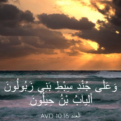 Picture 03 - اَلْعَدَد 10:16 AVD - وَعَلَى جُنْدِ سِبْطِ - Bible Verse Picture