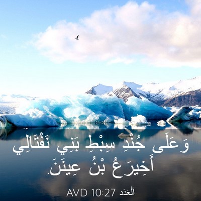 Picture 03 - اَلْعَدَد 10:27 AVD - وَعَلَى جُنْدِ سِبْطِ - Bible Verse Picture