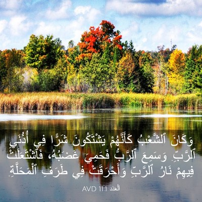 Picture 03 - اَلْعَدَد 11:1 AVD - وَكَانَ ٱلشَّعْبُ - Bible Verse Picture