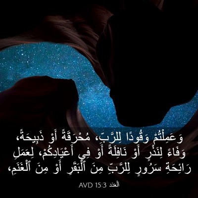 Picture 03 - اَلْعَدَد 15:3 AVD - وَعَمِلْتُمْ وَقُودًا - Bible Verse Picture