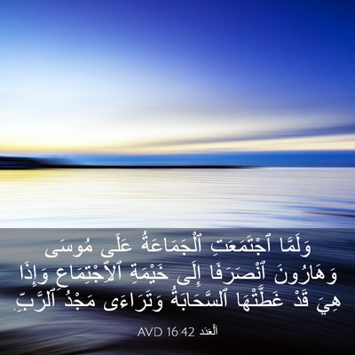 Picture 03 - اَلْعَدَد 16:42 AVD - وَلَمَّا ٱجْتَمَعَتِ - Bible Verse Picture