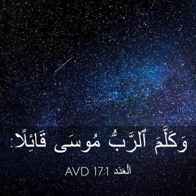 Picture 03 - اَلْعَدَد 17:1 AVD - وَكَلَّمَ ٱلرَّبُّ مُوسَى - Bible Verse Picture