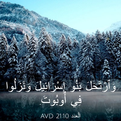 Picture 03 - اَلْعَدَد 21:10 AVD - وَٱرْتَحَلَ بَنُو - Bible Verse Picture