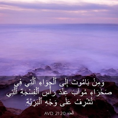 Picture 03 - اَلْعَدَد 21:20 AVD - وَمِنْ بَامُوتَ إِلَى - Bible Verse Picture