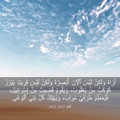 Picture 03 - اَلْعَدَد 24:17 AVD - أَرَاهُ وَلَكِنْ لَيْسَ - Bible Verse Picture