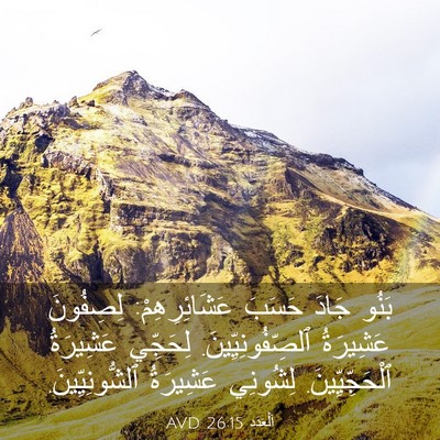 Picture 03 - اَلْعَدَد 26:15 AVD - بَنُو جَادَ حَسَبَ - Bible Verse Picture