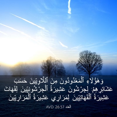 Picture 03 - اَلْعَدَد 26:57 AVD - وَهَؤُلَاءِ - Bible Verse Picture