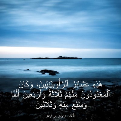 Picture 03 - اَلْعَدَد 26:7 AVD - هَذِهِ عَشَائِرُ - Bible Verse Picture