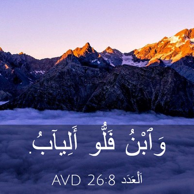 Picture 03 - اَلْعَدَد 26:8 AVD - وَٱبْنُ فَلُّو - Bible Verse Picture
