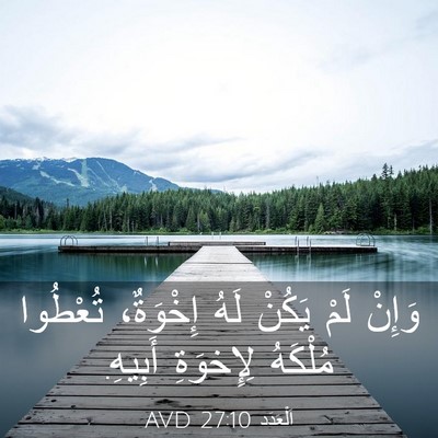 Picture 03 - اَلْعَدَد 27:10 AVD - وَإِنْ لَمْ يَكُنْ لَهُ - Bible Verse Picture