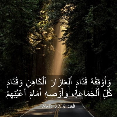 Picture 03 - اَلْعَدَد 27:19 AVD - وَأَوْقِفْهُ قُدَّامَ - Bible Verse Picture