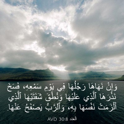 Picture 03 - اَلْعَدَد 30:8 AVD - وَإِنْ نَهَاهَا رَجُلُهَا - Bible Verse Picture