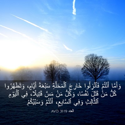 Picture 03 - اَلْعَدَد 31:19 AVD - وَأَمَّا أَنْتُمْ - Bible Verse Picture