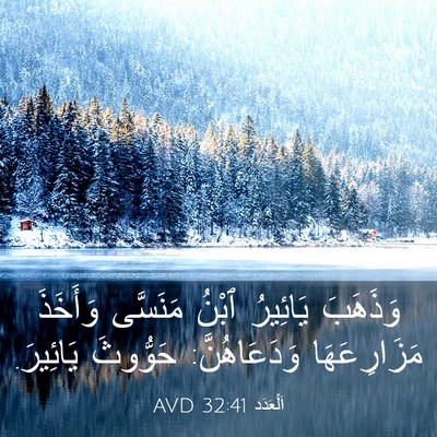 Picture 03 - اَلْعَدَد 32:41 AVD - وَذَهَبَ يَائِيرُ ٱبْنُ - Bible Verse Picture