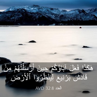 Picture 03 - اَلْعَدَد 32:8 AVD - هَكَذَا فَعَلَ آبَاؤُكُمْ - Bible Verse Picture