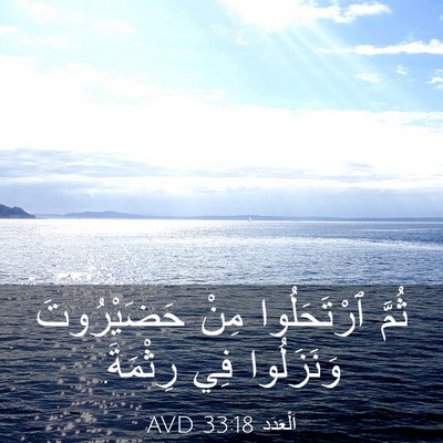 Picture 03 - اَلْعَدَد 33:18 AVD - ثُمَّ ٱرْتَحَلُوا مِنْ - Bible Verse Picture