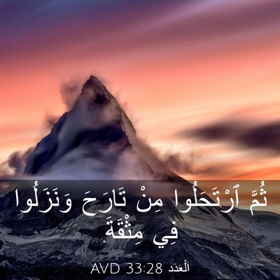 Picture 03 - اَلْعَدَد 33:28 AVD - ثُمَّ ٱرْتَحَلُوا مِنْ - Bible Verse Picture