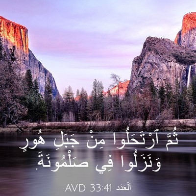 Picture 03 - اَلْعَدَد 33:41 AVD - ثُمَّ ٱرْتَحَلُوا مِنْ - Bible Verse Picture