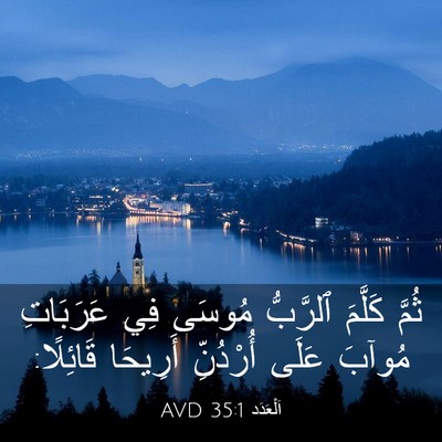 Picture 03 - اَلْعَدَد 35:1 AVD - ثُمَّ كَلَّمَ ٱلرَّبُّ - Bible Verse Picture