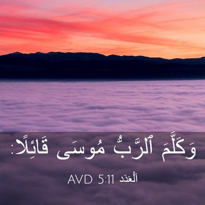 Picture 03 - اَلْعَدَد 5:11 AVD - وَكَلَّمَ ٱلرَّبُّ مُوسَى - Bible Verse Picture