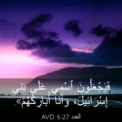 Picture 03 - اَلْعَدَد 6:27 AVD - فَيَجْعَلُونَ ٱسْمِي - Bible Verse Picture