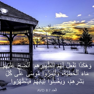 Picture 03 - اَلْعَدَد 8:7 AVD - وَهَكَذَا تَفْعَلُ لَهُمْ - Bible Verse Picture