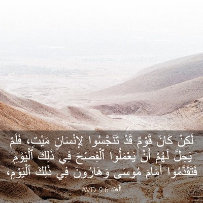 Picture 03 - اَلْعَدَد 9:6 AVD - لَكِنْ كَانَ قَوْمٌ قَدْ - Bible Verse Picture