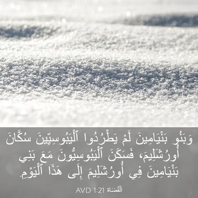 Picture 03 - اَلْقُضَاة 1:21 AVD - وَبَنُو بَنْيَامِينَ لَمْ - Bible Verse Picture