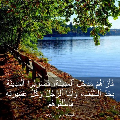 Picture 03 - اَلْقُضَاة 1:25 AVD - فَأَرَاهُمْ مَدْخَلَ - Bible Verse Picture