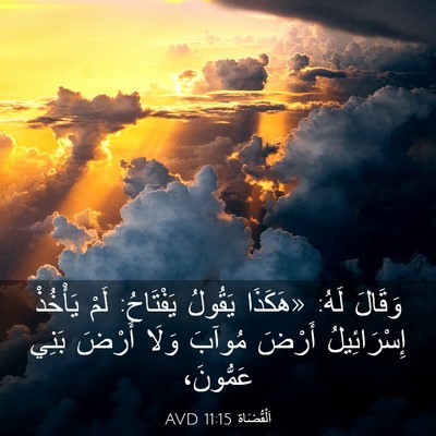 Picture 03 - اَلْقُضَاة 11:15 AVD - وَقَالَ لَهُ: «هَكَذَا - Bible Verse Picture