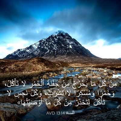 Picture 03 - اَلْقُضَاة 13:14 AVD - مِنْ كُلِّ مَا يَخْرُجُ - Bible Verse Picture