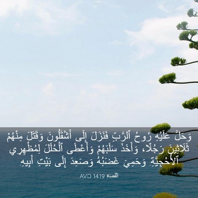 Picture 03 - اَلْقُضَاة 14:19 AVD - وَحَلَّ عَلَيْهِ رُوحُ - Bible Verse Picture