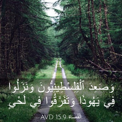 Picture 03 - اَلْقُضَاة 15:9 AVD - وَصَعِدَ - Bible Verse Picture