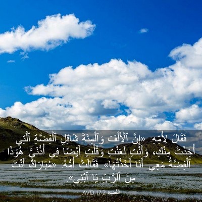 Picture 03 - اَلْقُضَاة 17:2 AVD - فَقَالَ لِأُمِّهِ: «إِنَّ - Bible Verse Picture