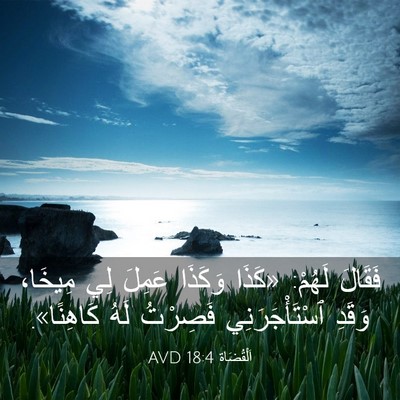 Picture 03 - اَلْقُضَاة 18:4 AVD - فَقَالَ لَهُمْ: «كَذَا - Bible Verse Picture