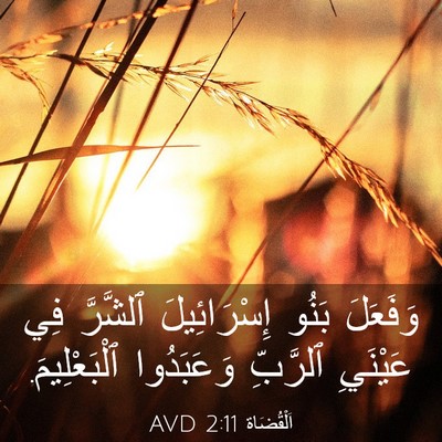 Picture 03 - اَلْقُضَاة 2:11 AVD - وَفَعَلَ بَنُو - Bible Verse Picture