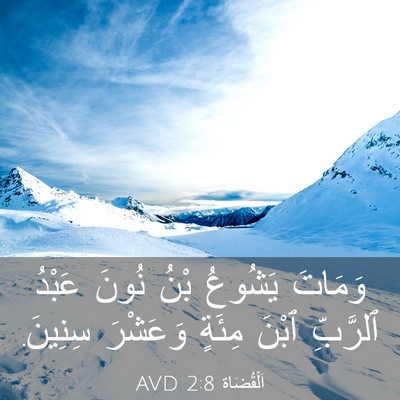 Picture 03 - اَلْقُضَاة 2:8 AVD - وَمَاتَ يَشُوعُ بْنُ نُونَ - Bible Verse Picture