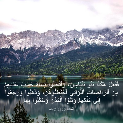 Picture 03 - اَلْقُضَاة 21:23 AVD - فَفَعَلَ هَكَذَا بَنُو - Bible Verse Picture
