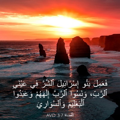 Picture 03 - اَلْقُضَاة 3:7 AVD - فَعَمِلَ بَنُو - Bible Verse Picture