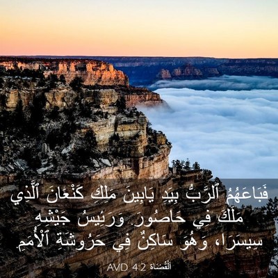 Picture 03 - اَلْقُضَاة 4:2 AVD - فَبَاعَهُمُ ٱلرَّبُّ - Bible Verse Picture