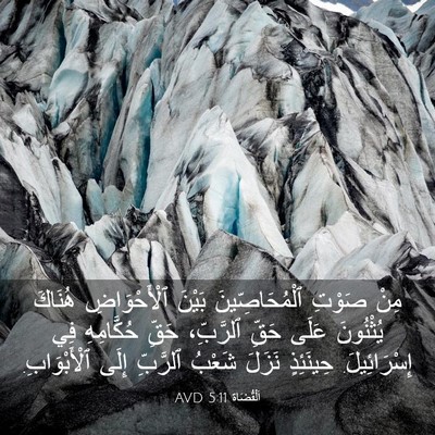 Picture 03 - اَلْقُضَاة 5:11 AVD - مِنْ صَوْتِ - Bible Verse Picture