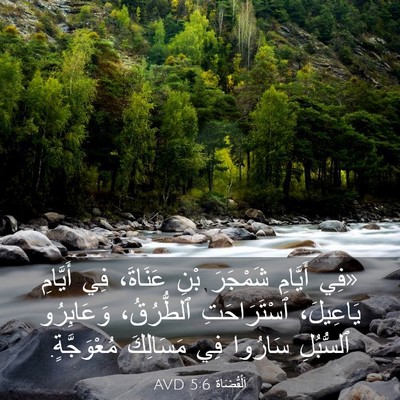 Picture 03 - اَلْقُضَاة 5:6 AVD - «فِي أَيَّامِ شَمْجَرَ - Bible Verse Picture