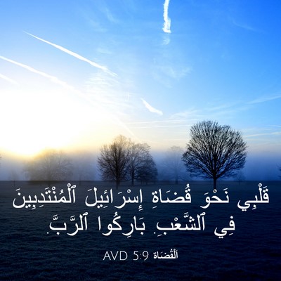 Picture 03 - اَلْقُضَاة 5:9 AVD - قَلْبِي نَحْوَ قُضَاةِ - Bible Verse Picture