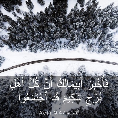 Picture 03 - اَلْقُضَاة 9:47 AVD - فَأُخْبِرَ أَبِيمَالِكُ - Bible Verse Picture